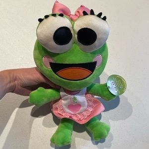 Sweet Frog Fully Rely On God Plush Girl Bow